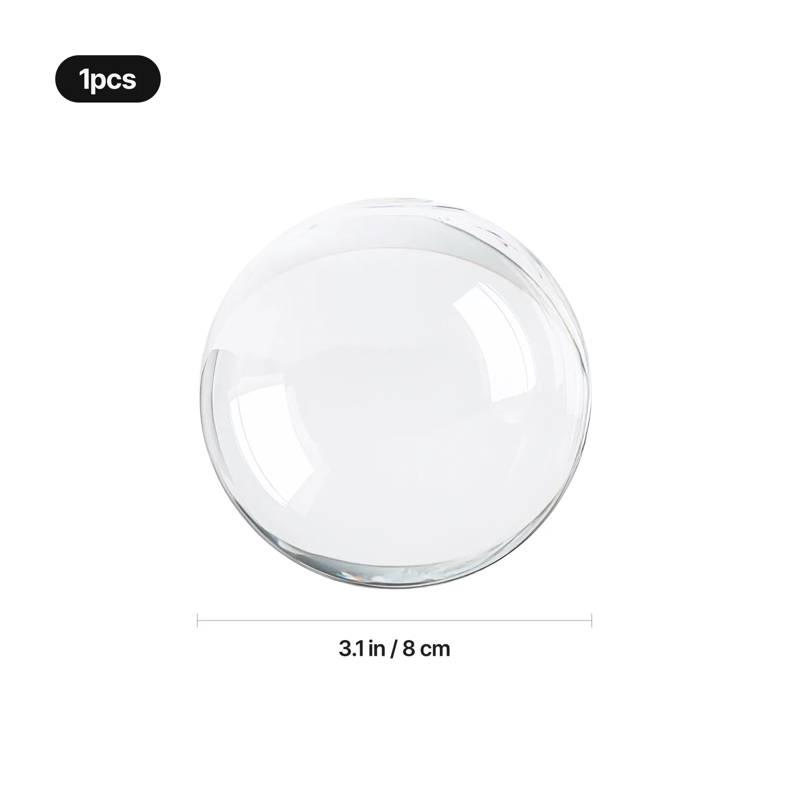 3D Keepsake Crystal Sphere