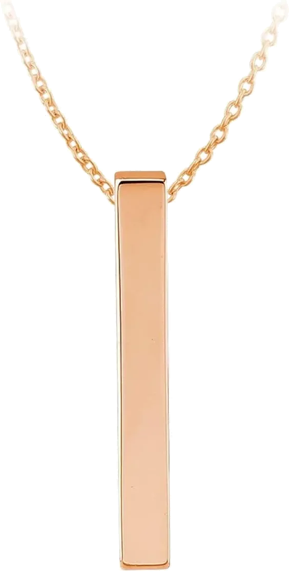 Vertical Bar Name Necklace